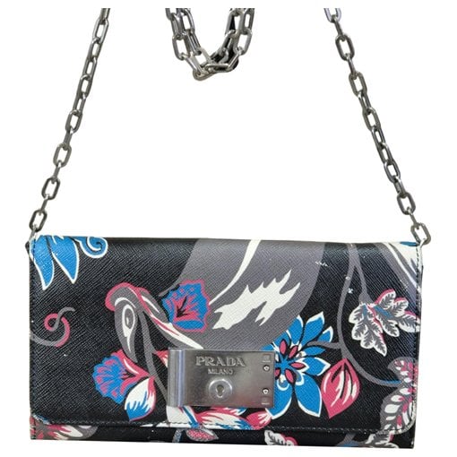 Leather clutch bag
