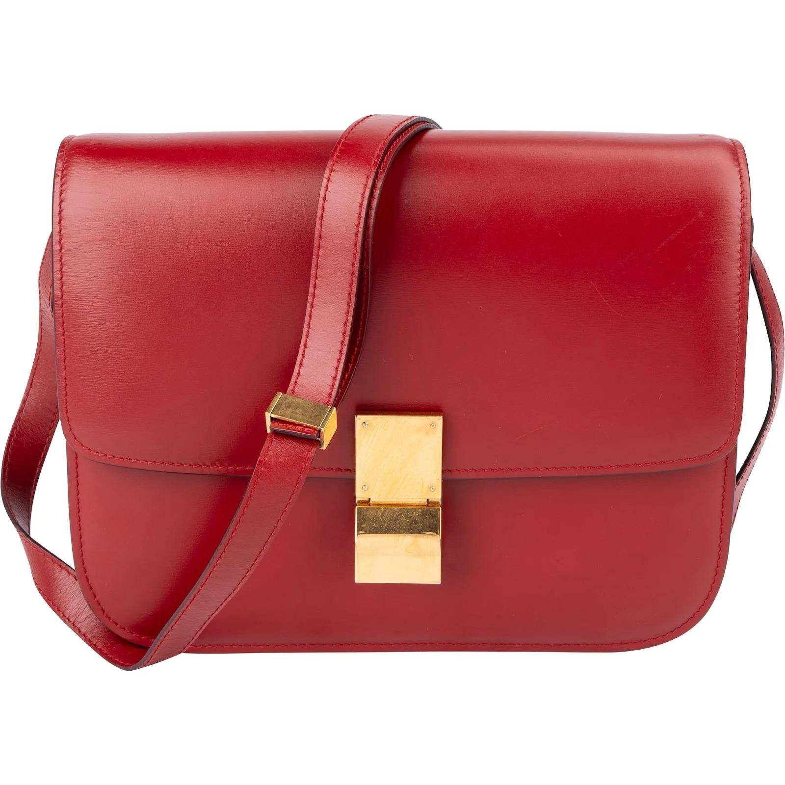 Classic leather crossbody bag