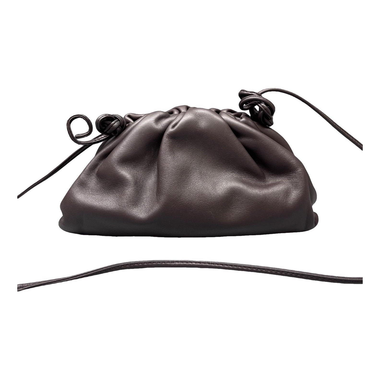 Pouch leather handbag