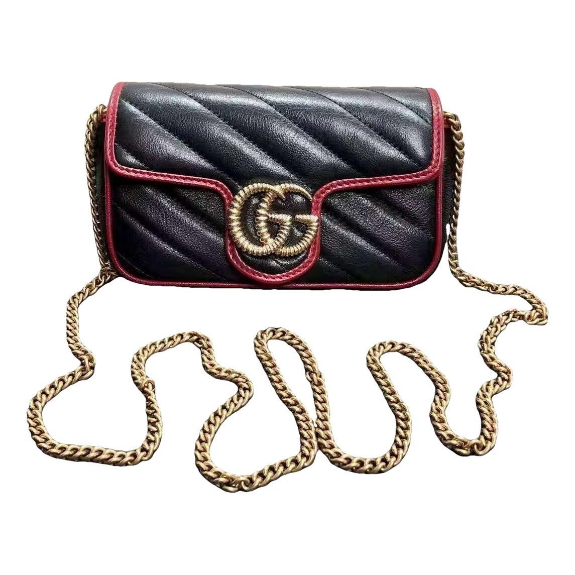 GG Marmont Flap leather handbag