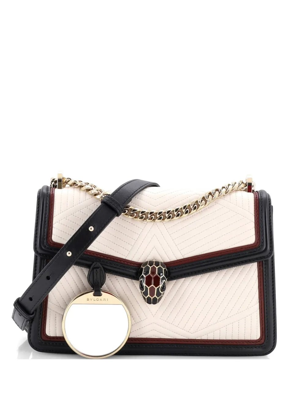Serpenti Forever Shoulder Bag Quilted Leather Small crossbody bag