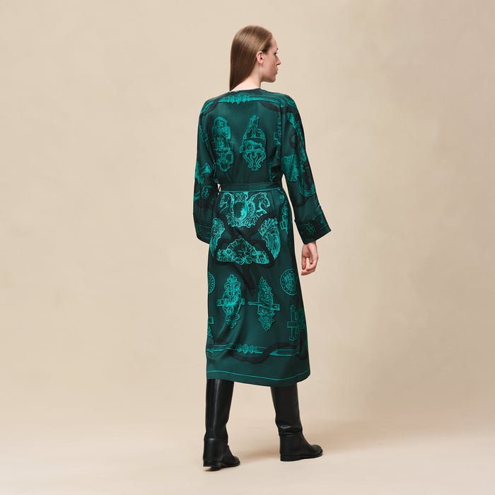 Vert Pin "Ferronnerie Remix" Caftan