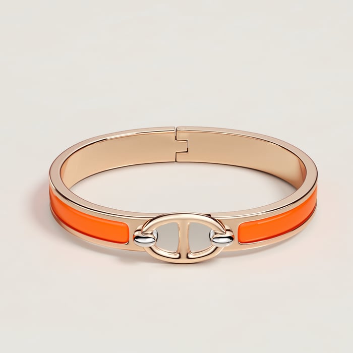 Orange Fruité Mini Clic Chaine d'Ancre Bracelet