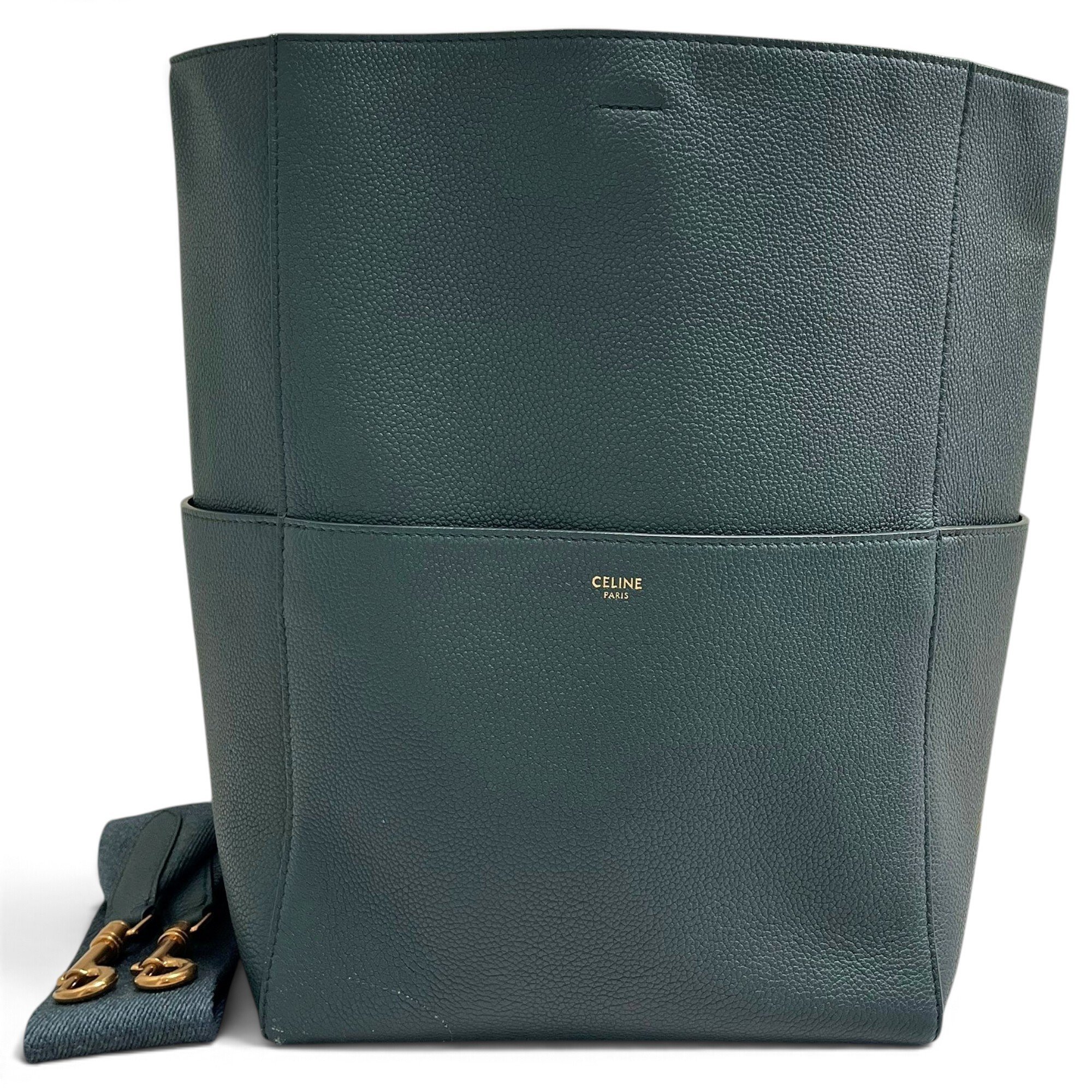 Seau Sangle leather handbag