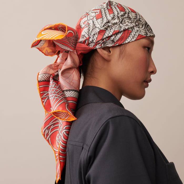 Brandebourgs Fleuris Double Face Scarf 90