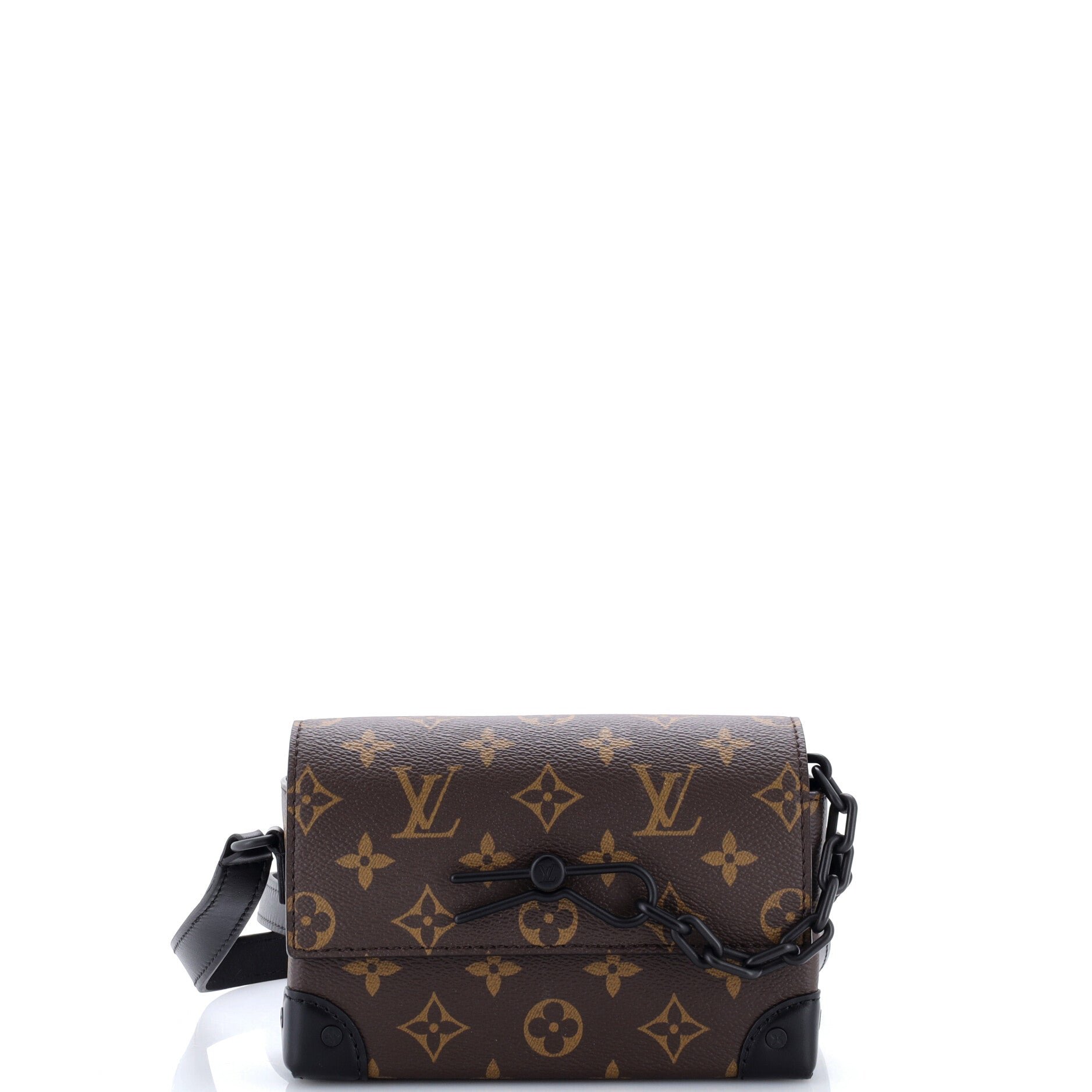 Steamer Wearable Wallet Macassar Monogram Canvas with Leather