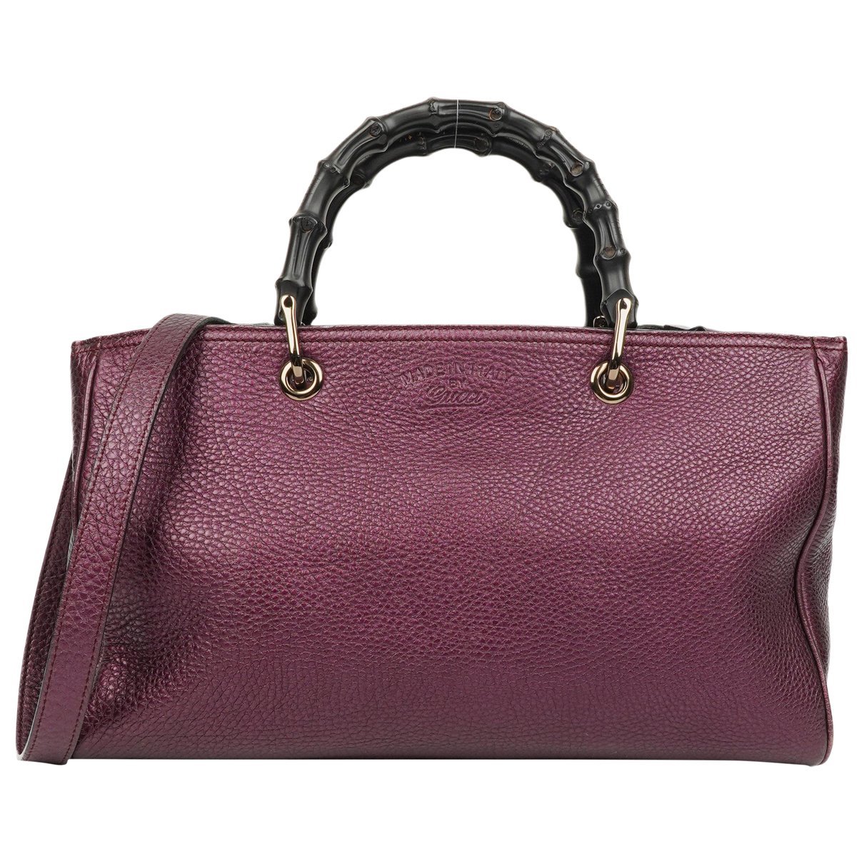 Bamboo Shopper leather handbag
