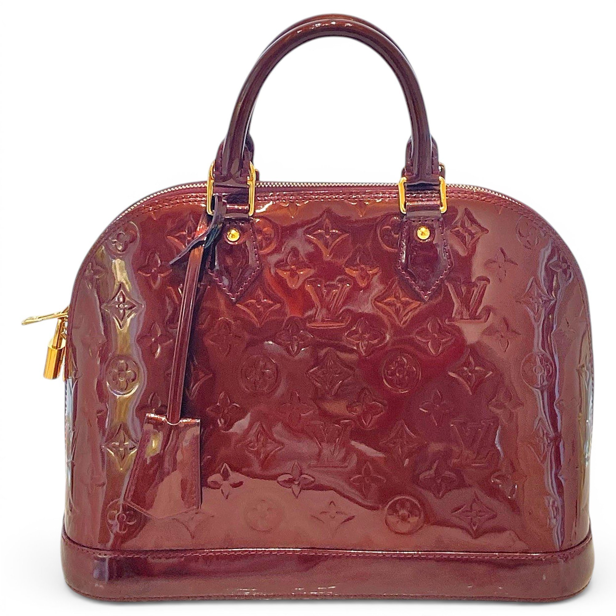 Alma patent leather handbag