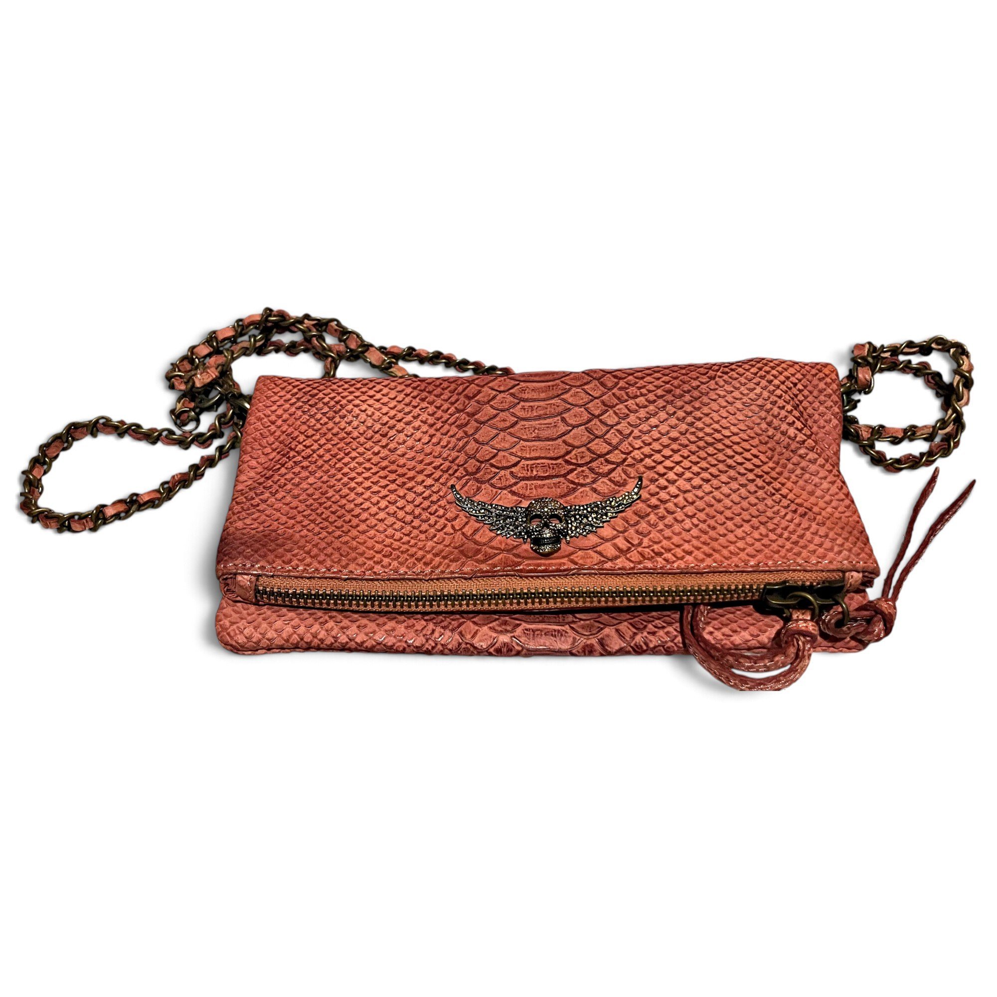 Rock leather crossbody bag