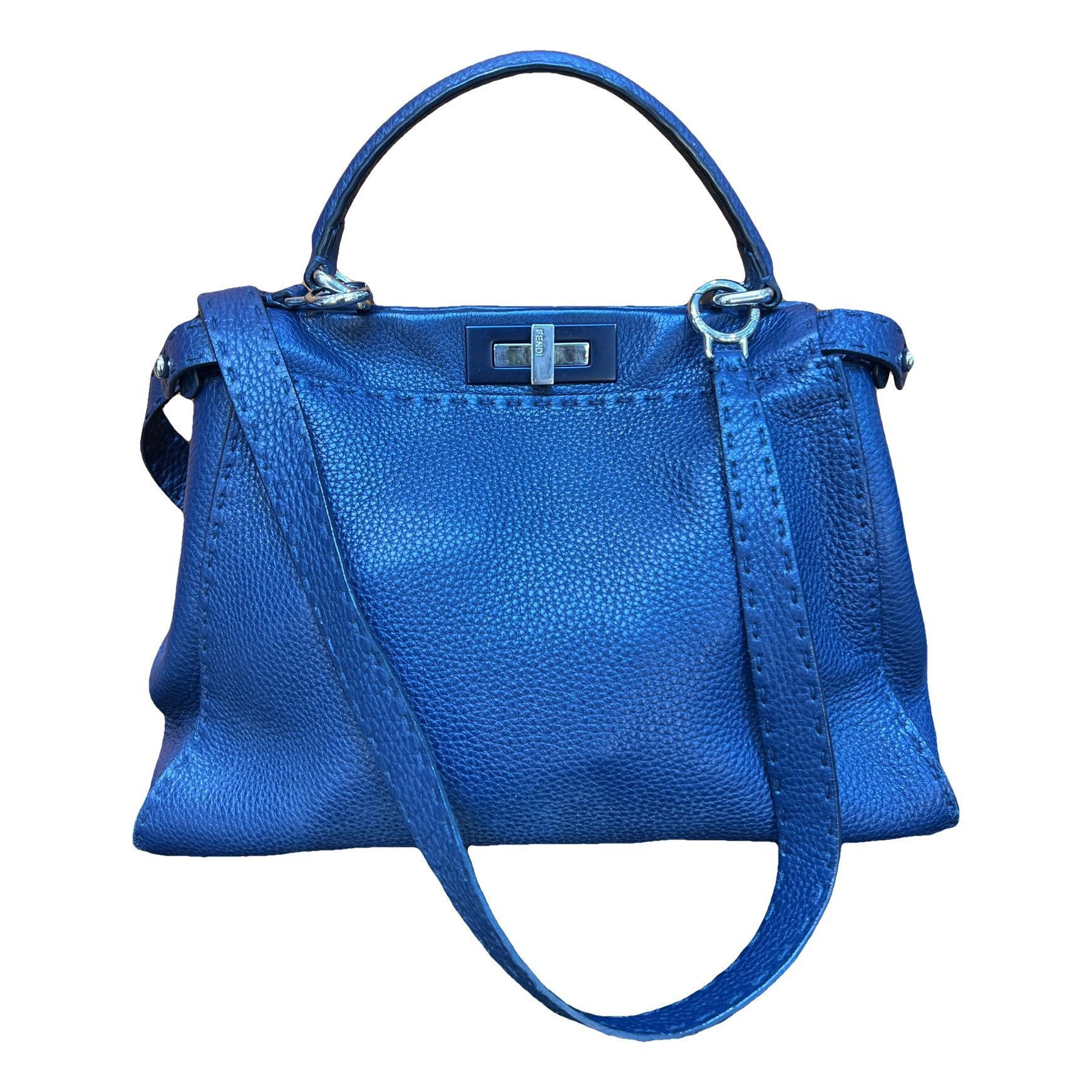 Peekaboo leather handbag