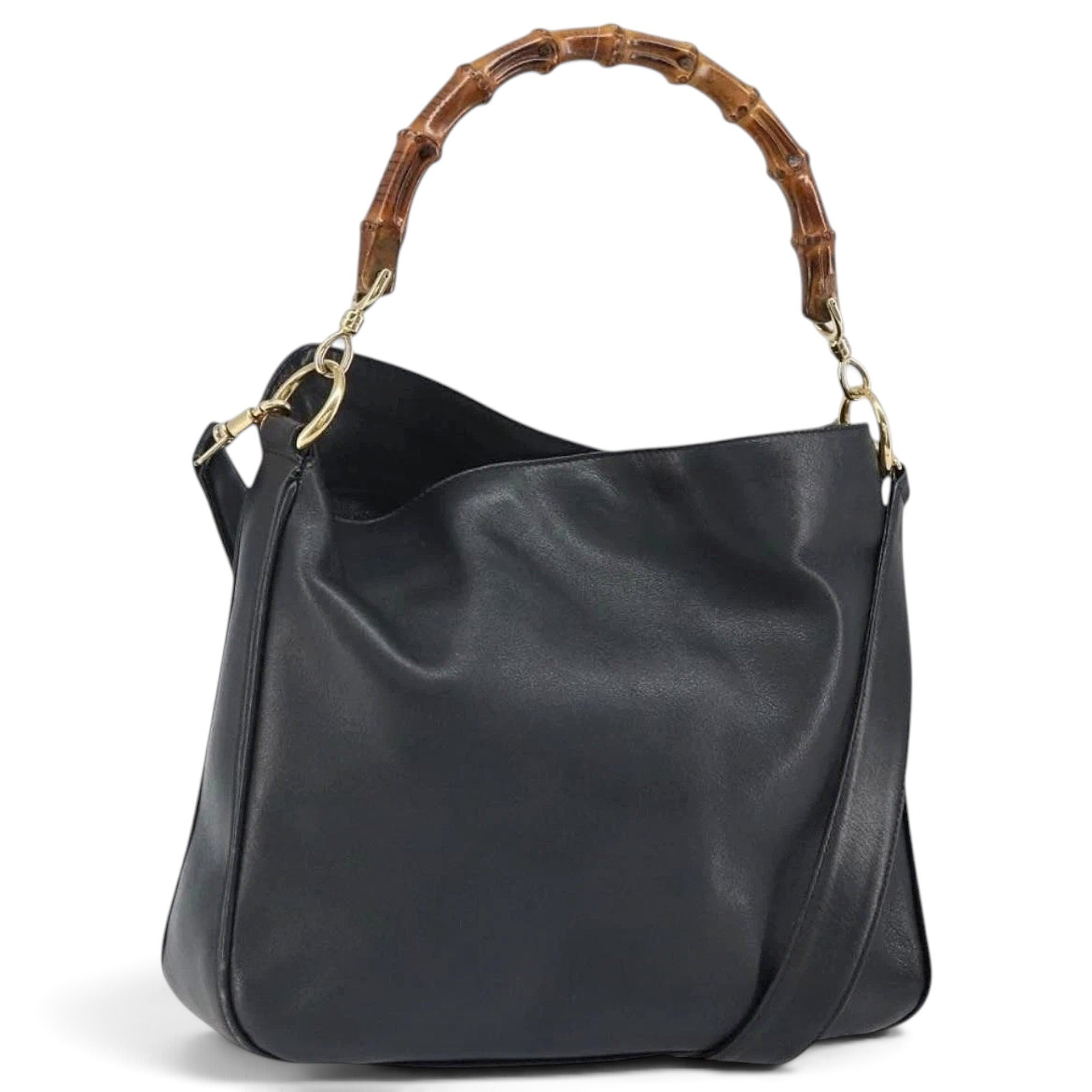 Bamboo leather handbag