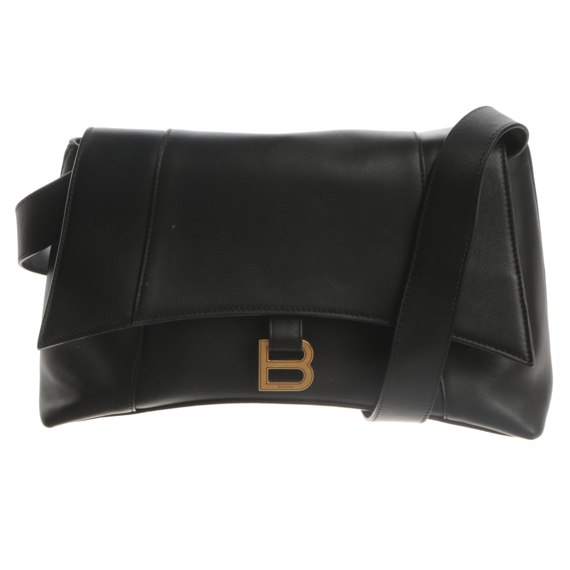 Hourglass leather bag