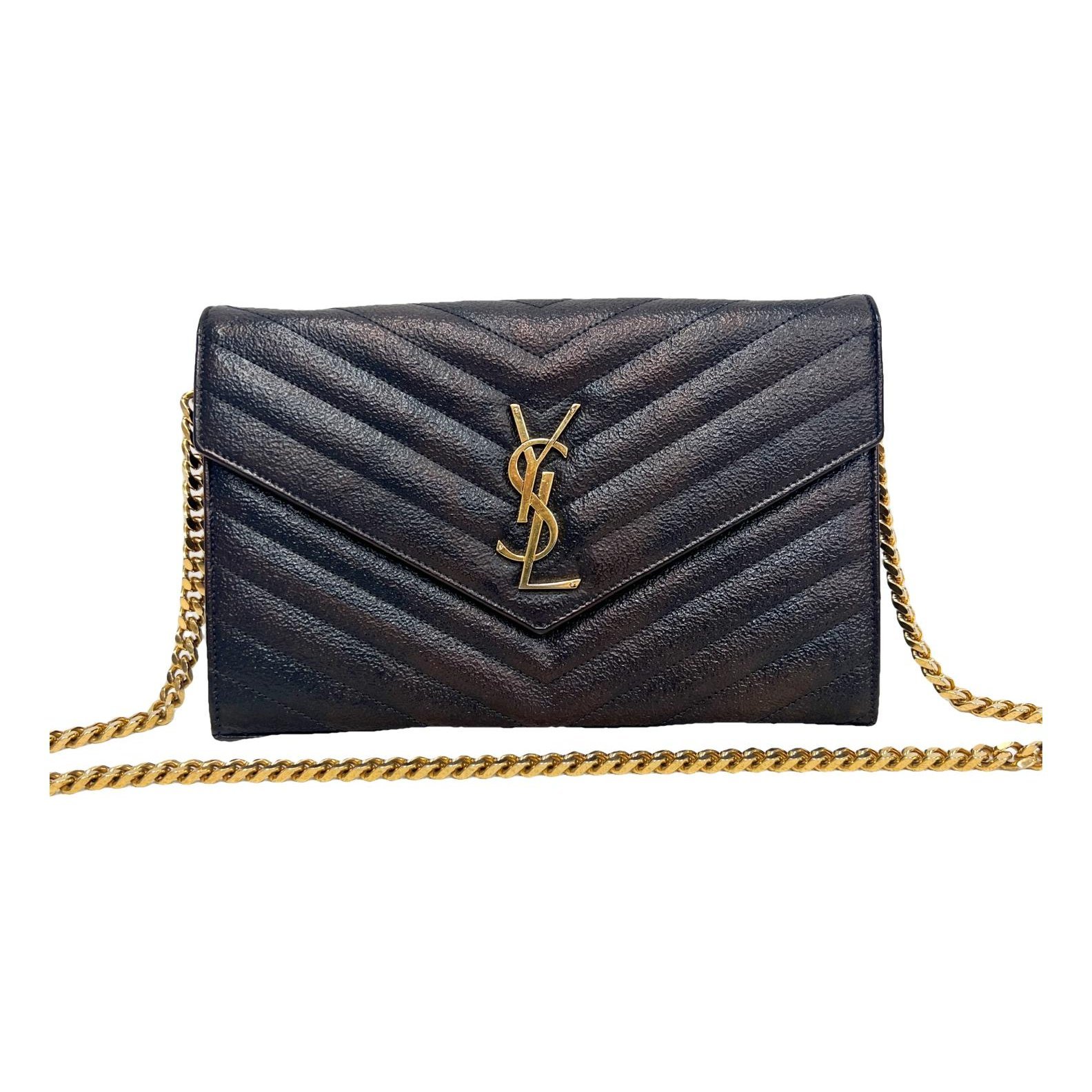 Envelope leather crossbody bag