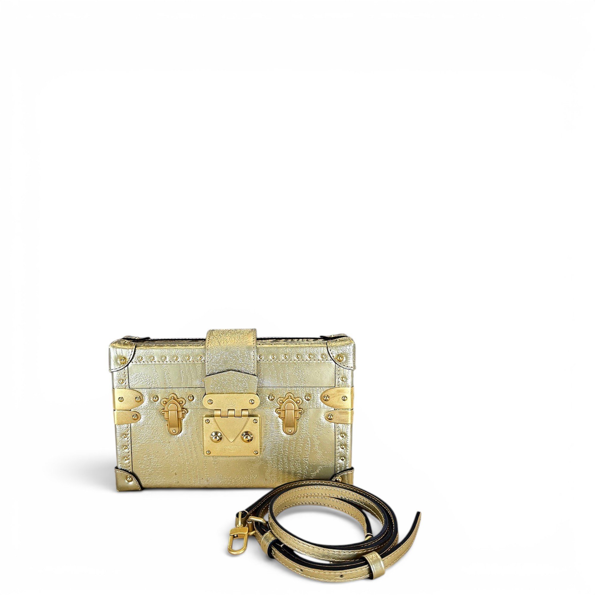 Petite Malle leather handbag