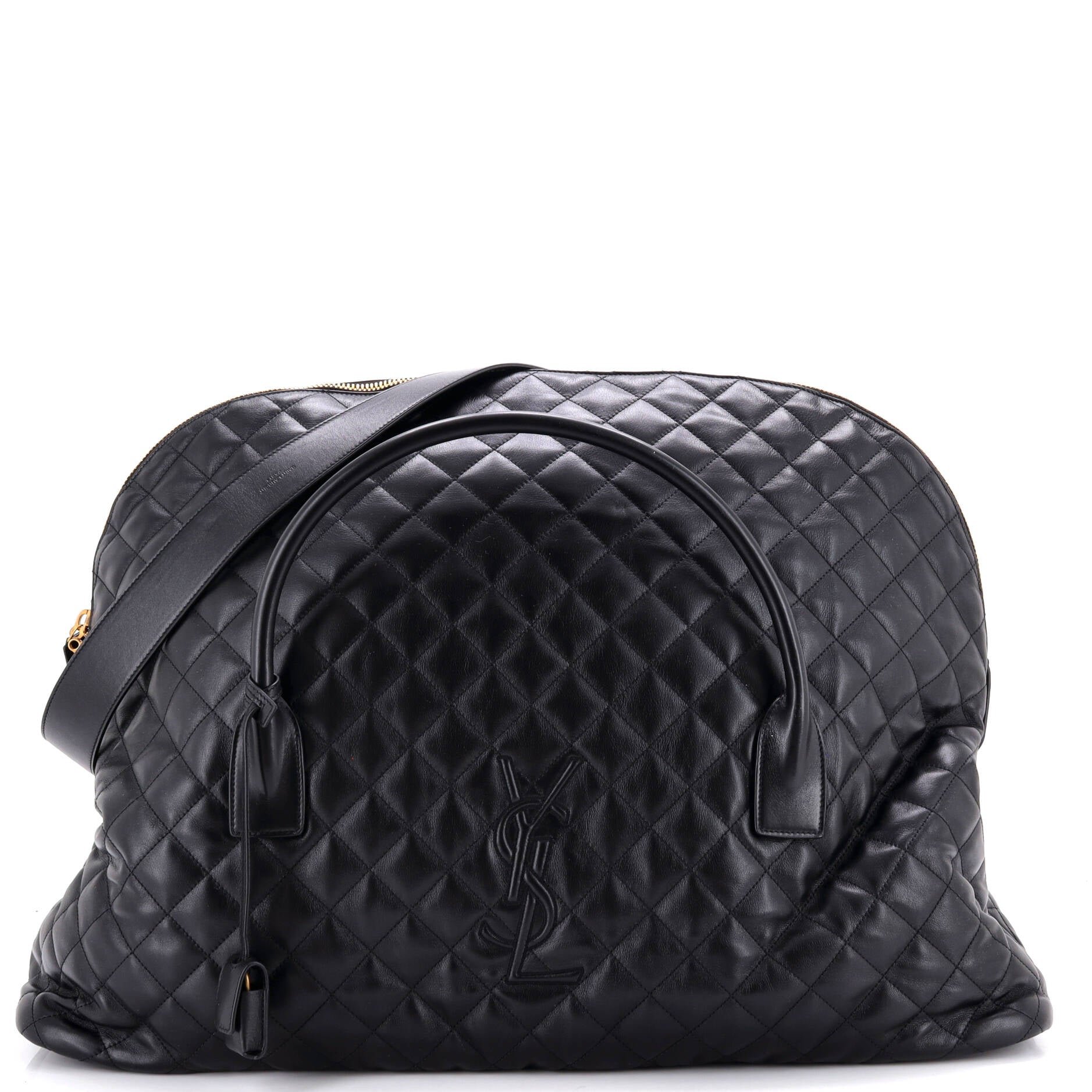 ES Giant Travel Bag Quilted Leather