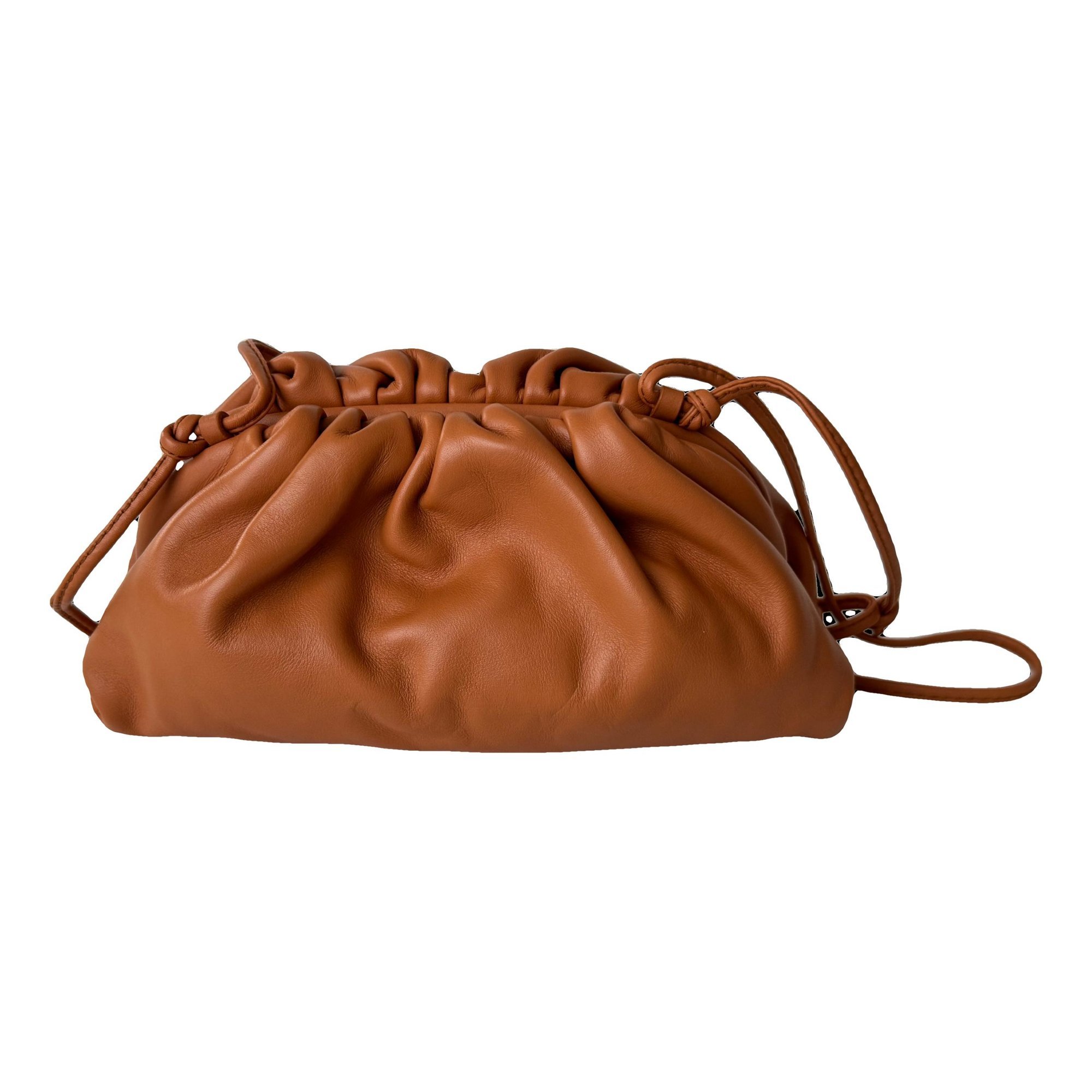 Pouch leather clutch bag