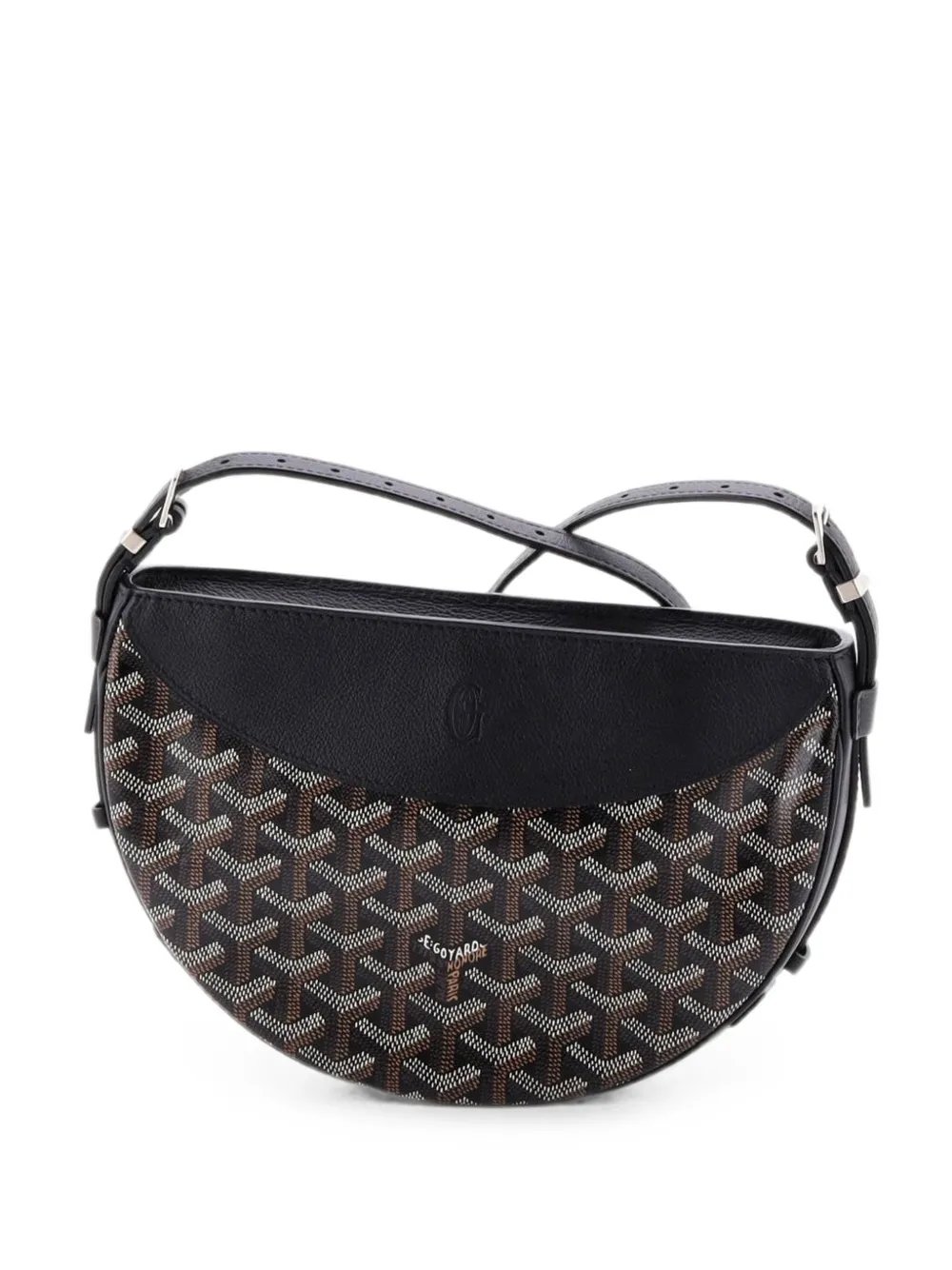 Hirondelle Coated Canvas and Leather shoulder bag