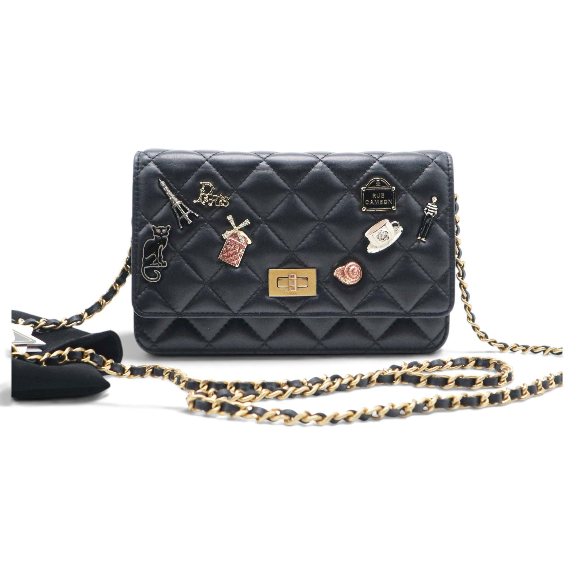 Wallet On Chain 2.55 leather crossbody bag