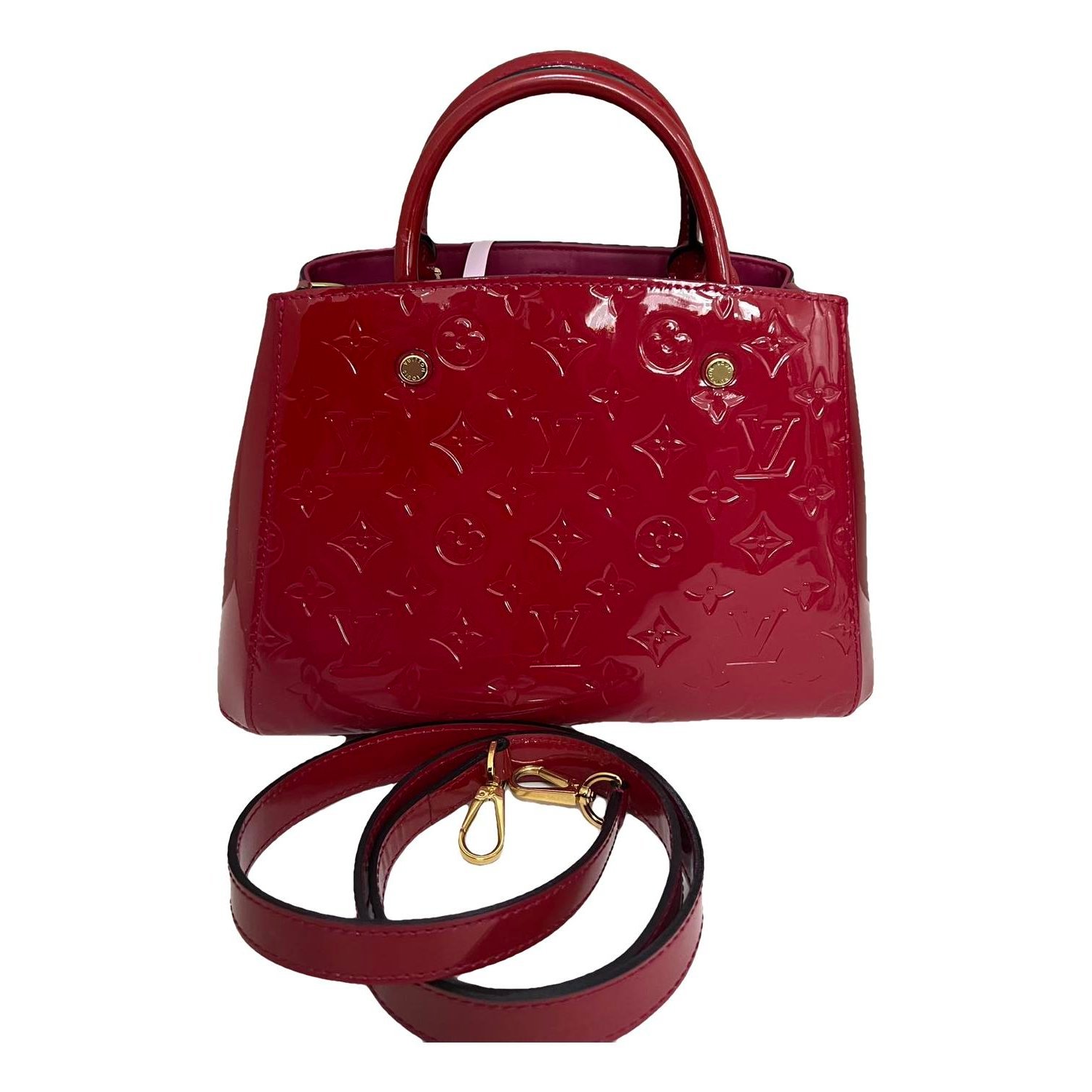 Patent leather handbag