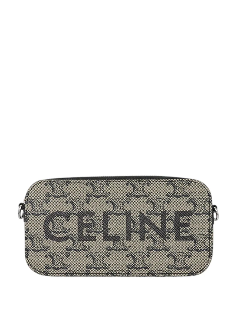 2018-2026 Triomphe Coated Canvas Logo Horizontal Pouch crossbody bag