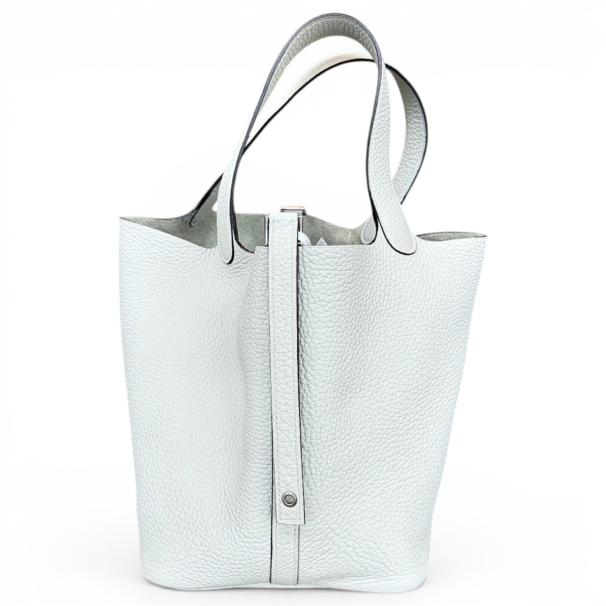 Picotin leather tote