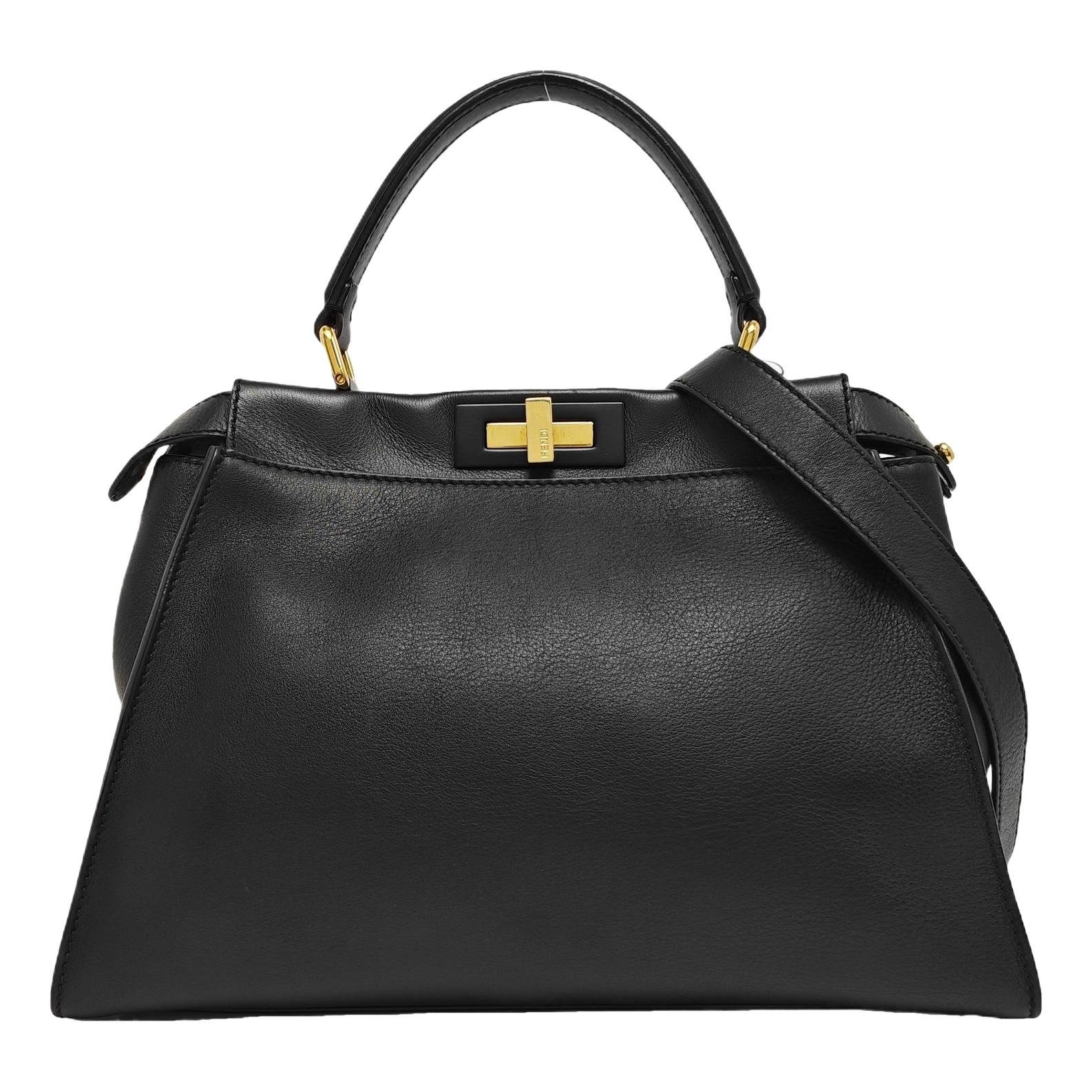 Peekaboo leather handbag