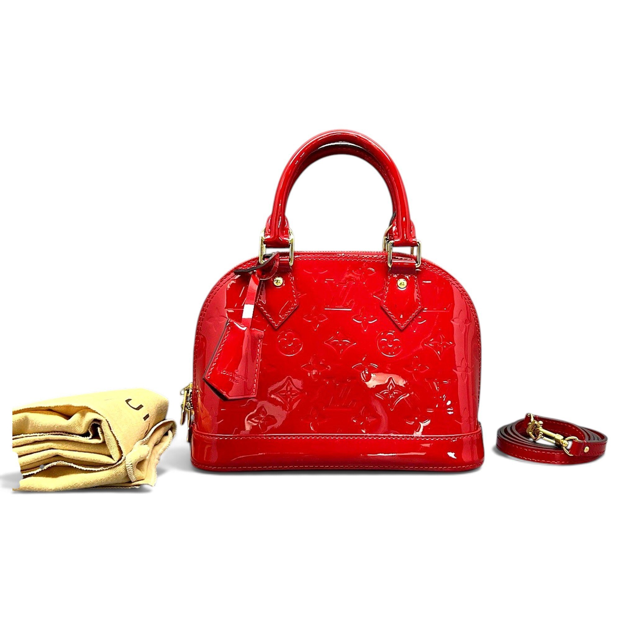 Alma BB patent leather handbag