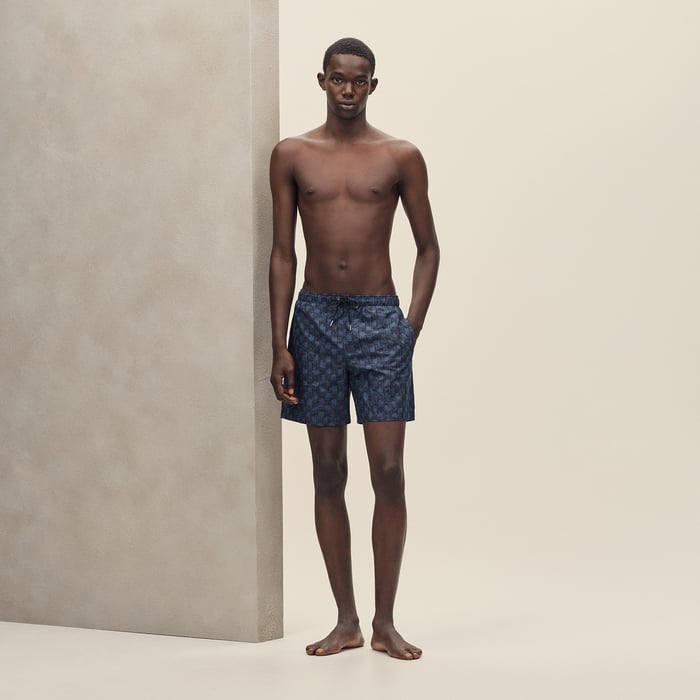 Marine "H Cut Remix" Swim Trunks