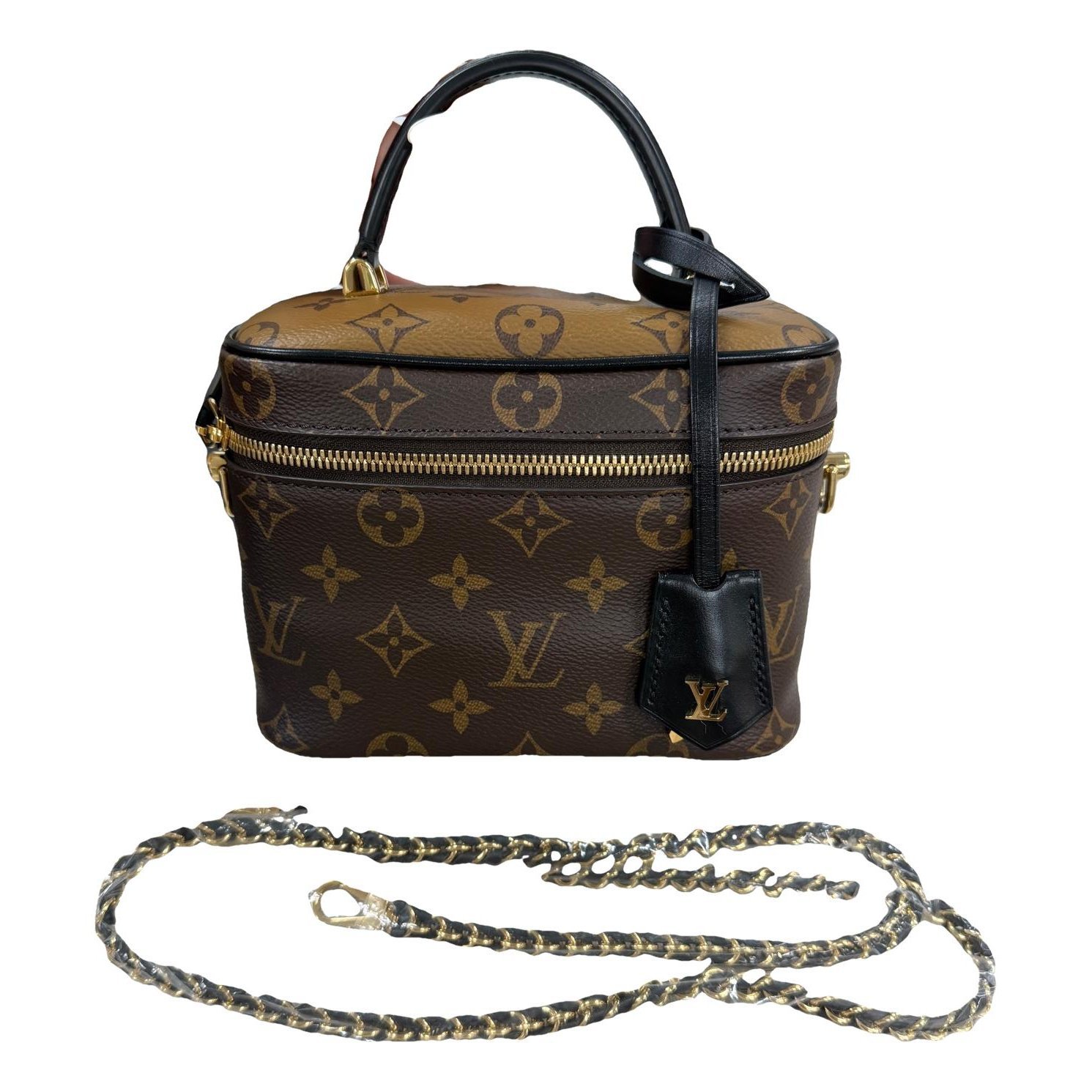 Vanity leather handbag