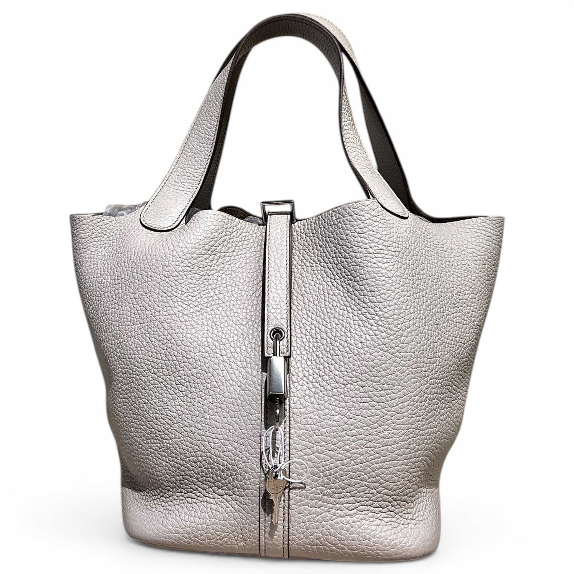 Picotin leather handbag