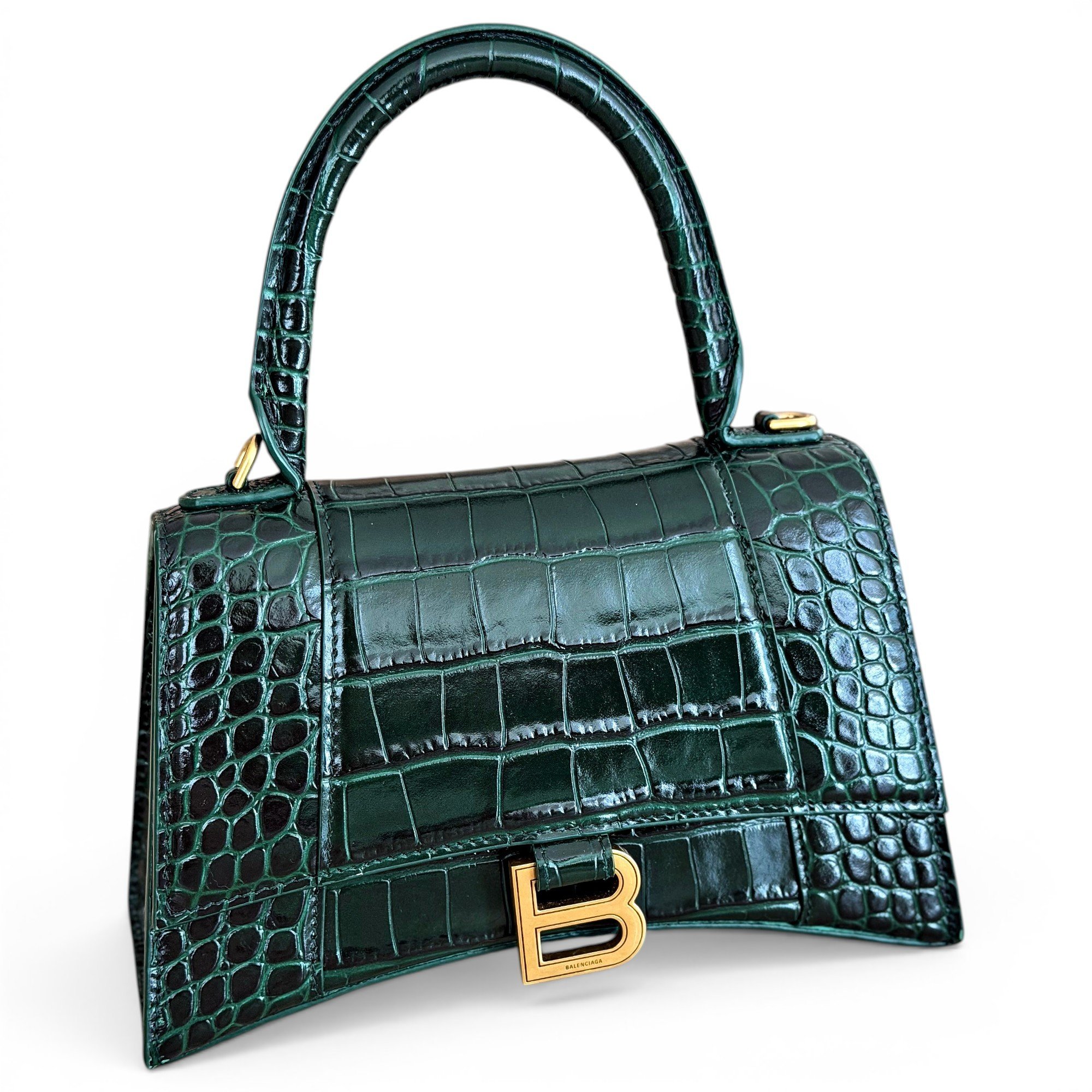 Balenciaga Hourglass leather handbag