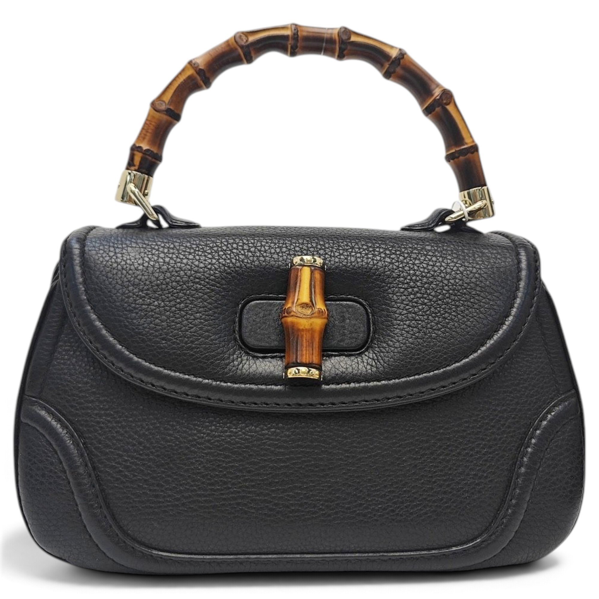 Bamboo leather handbag