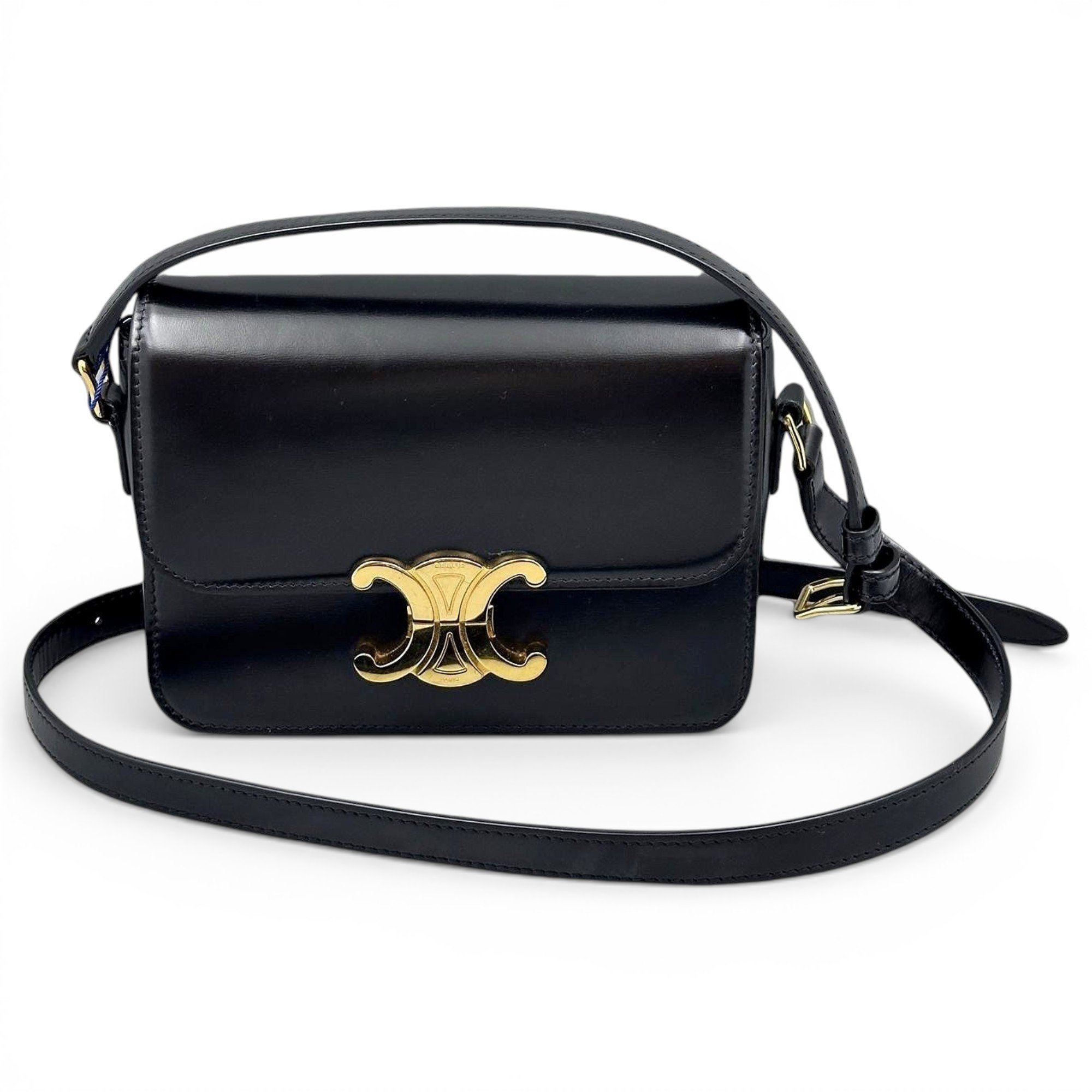 Triomphe leather handbag