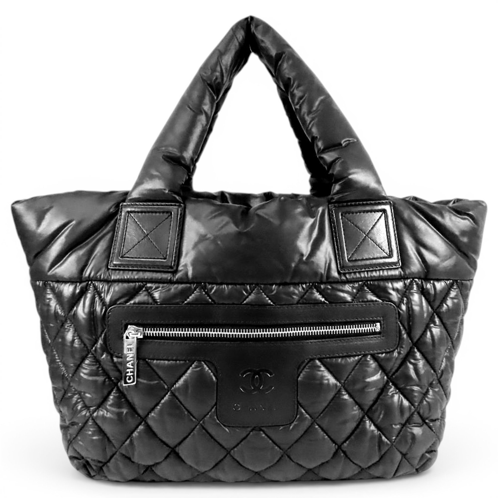Cocoon leather tote