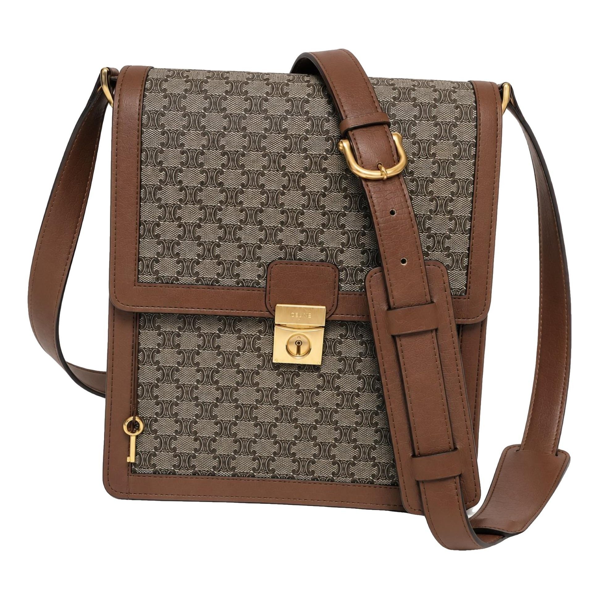 Triomphe cloth crossbody bag