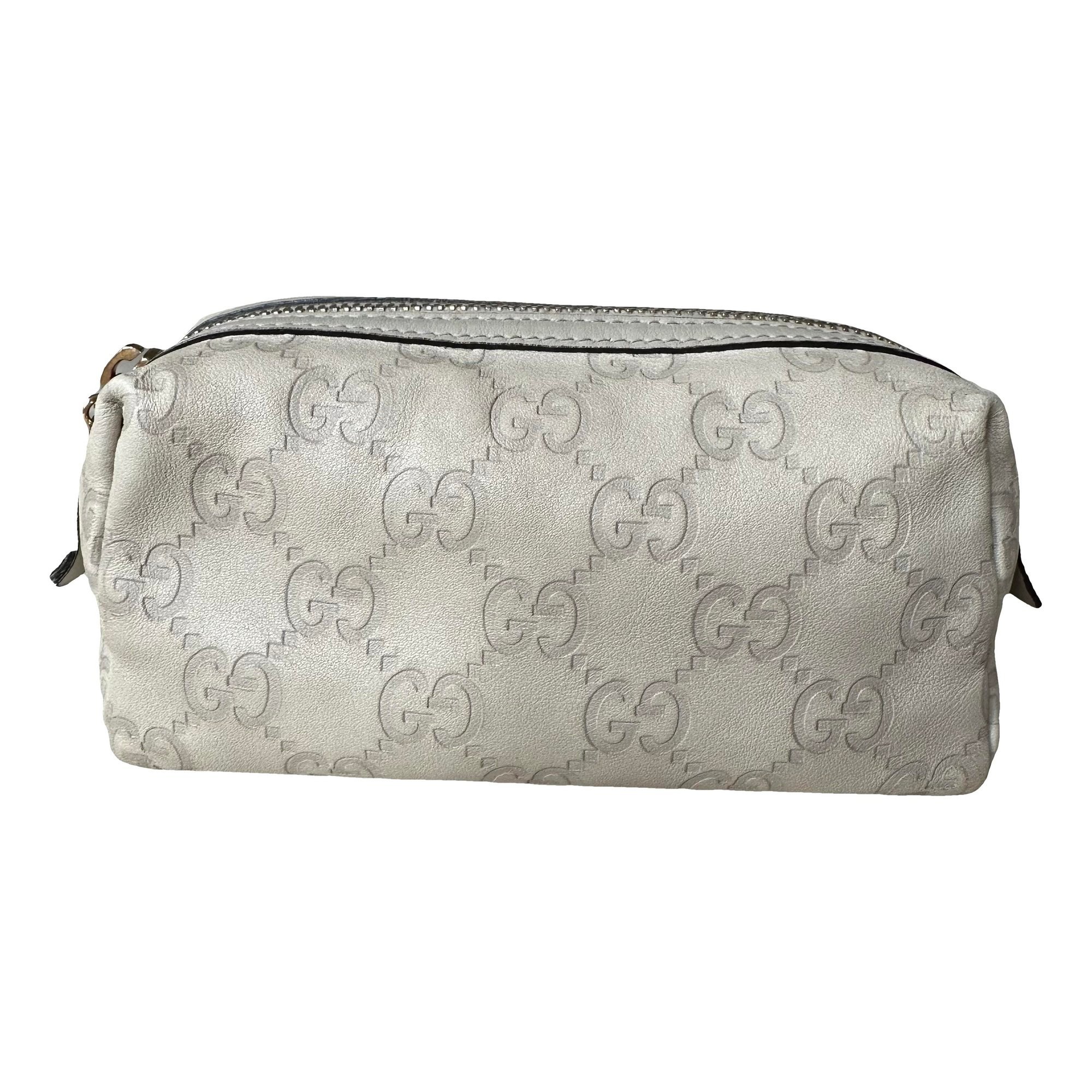 Leather clutch bag
