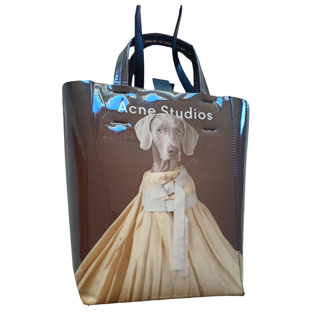 Patent leather tote