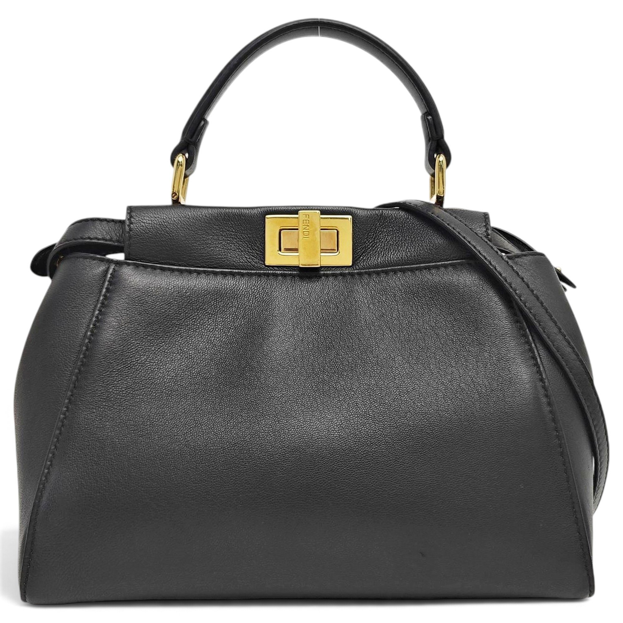 Peekaboo leather handbag