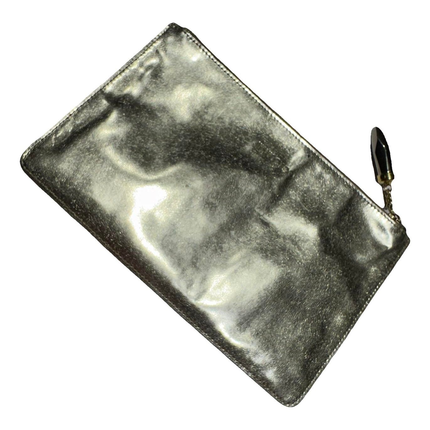 Leather clutch bag