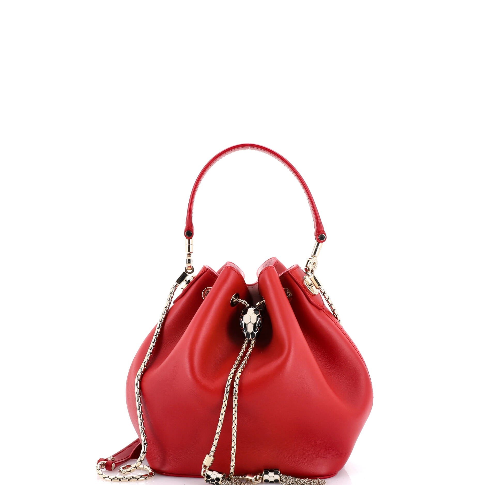 Bvlgari Serpenti Forever Bucket Bag Leather