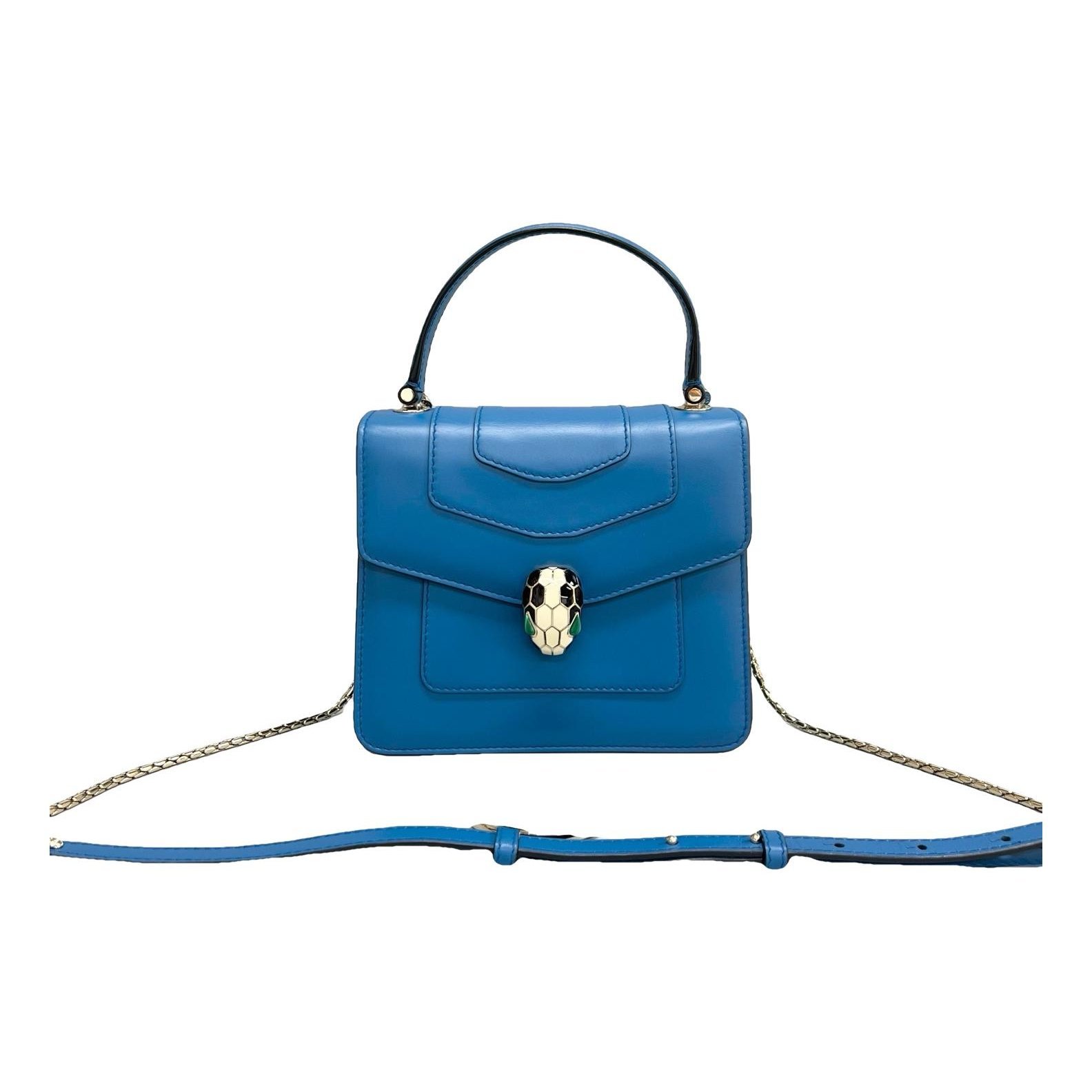 Serpenti leather handbag