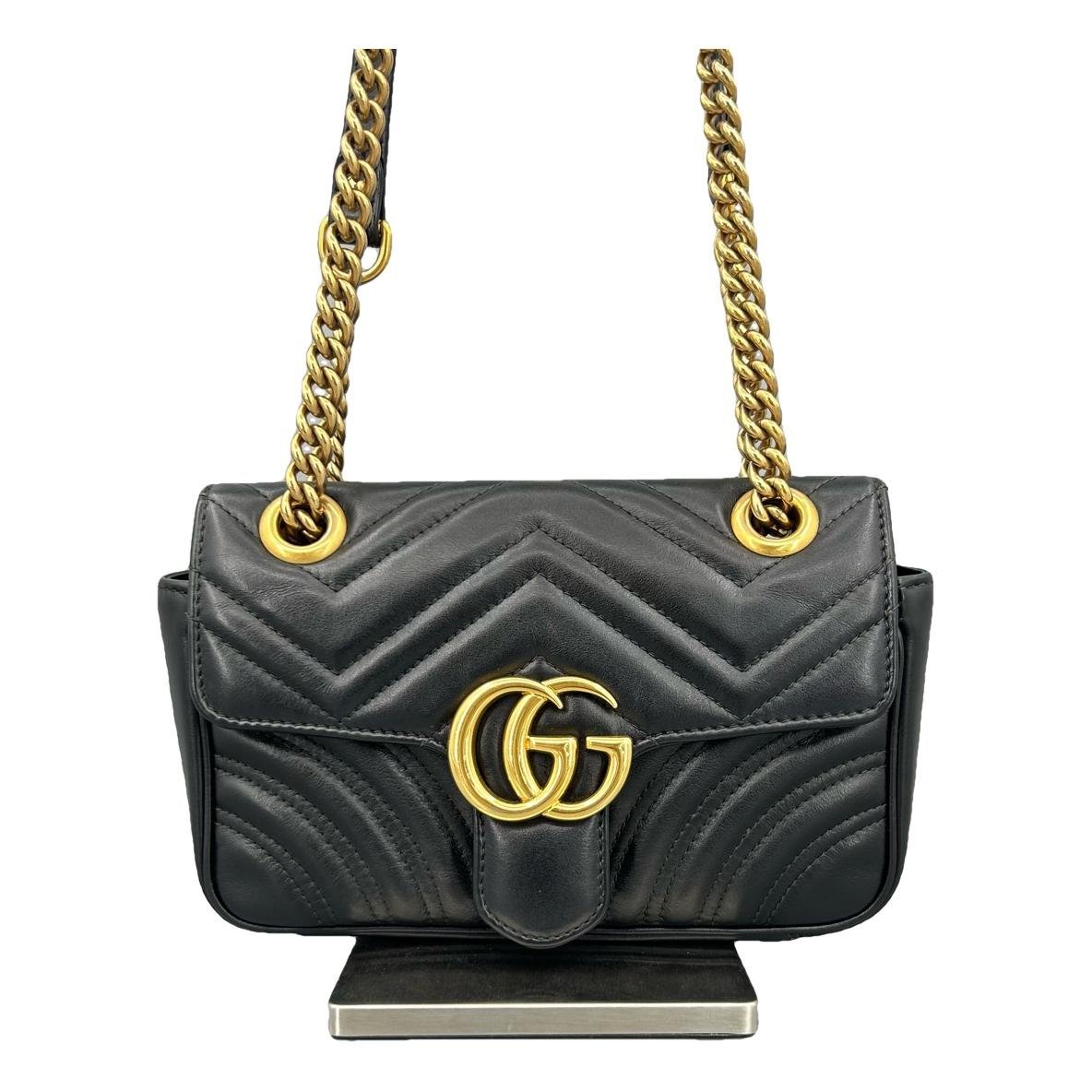 GG Marmont Chain Matelasse leather handbag