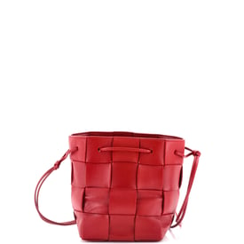 Bottega Veneta Cassette Bucket Bag Maxi Intrecciato Leather Small