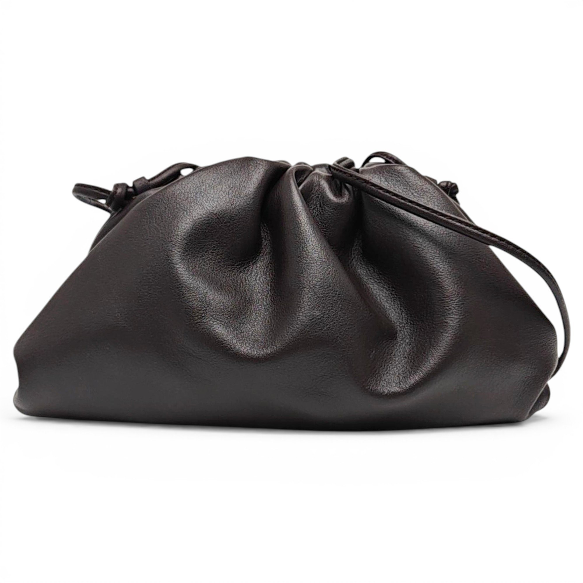 Pouch leather crossbody bag