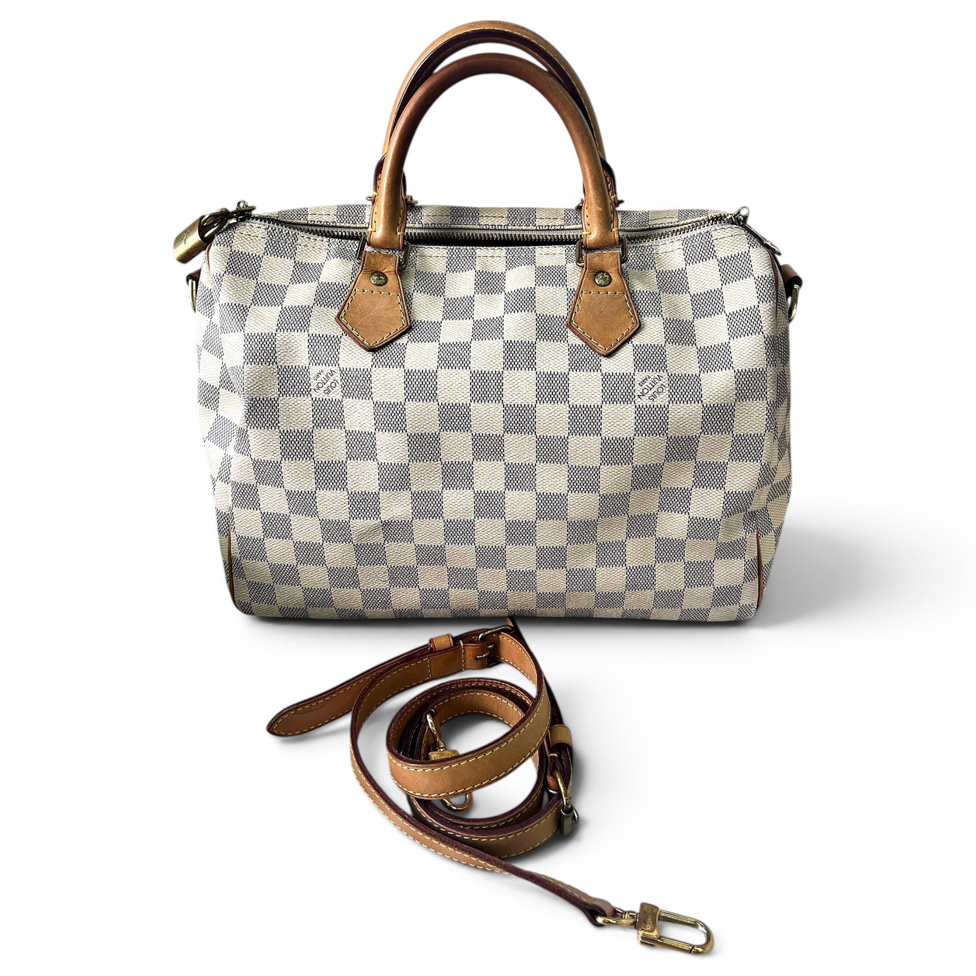Speedy leather handbag