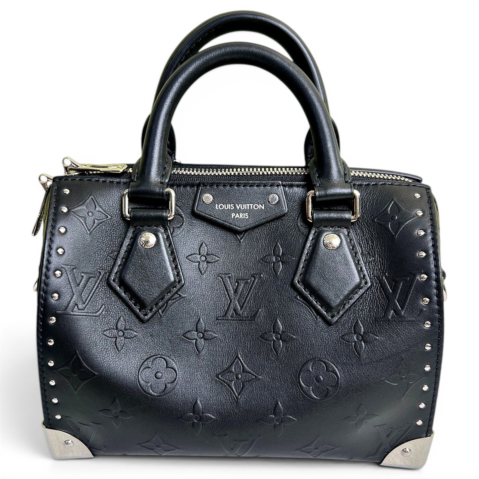 Speedy time trunk leather handbag