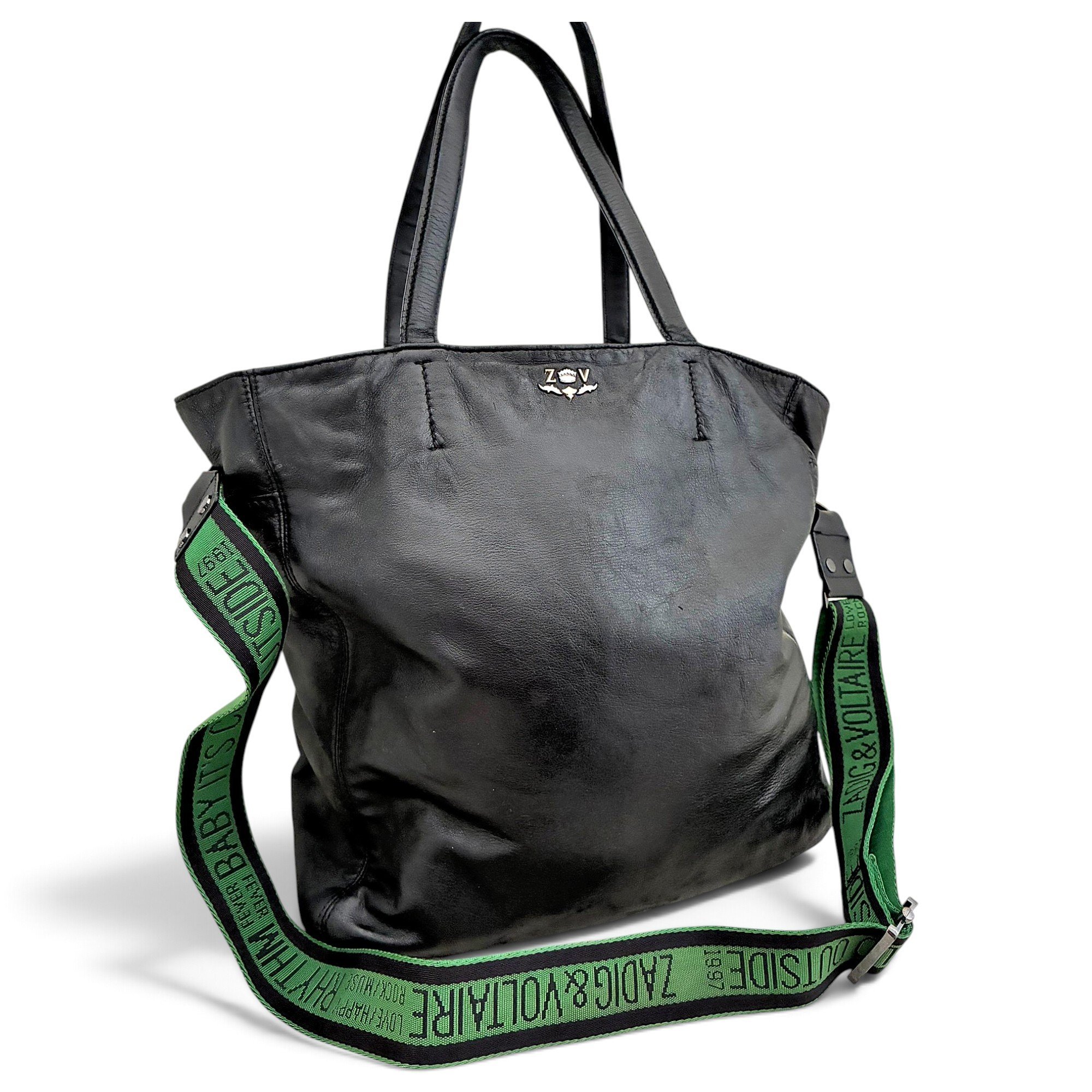 Rock leather crossbody bag