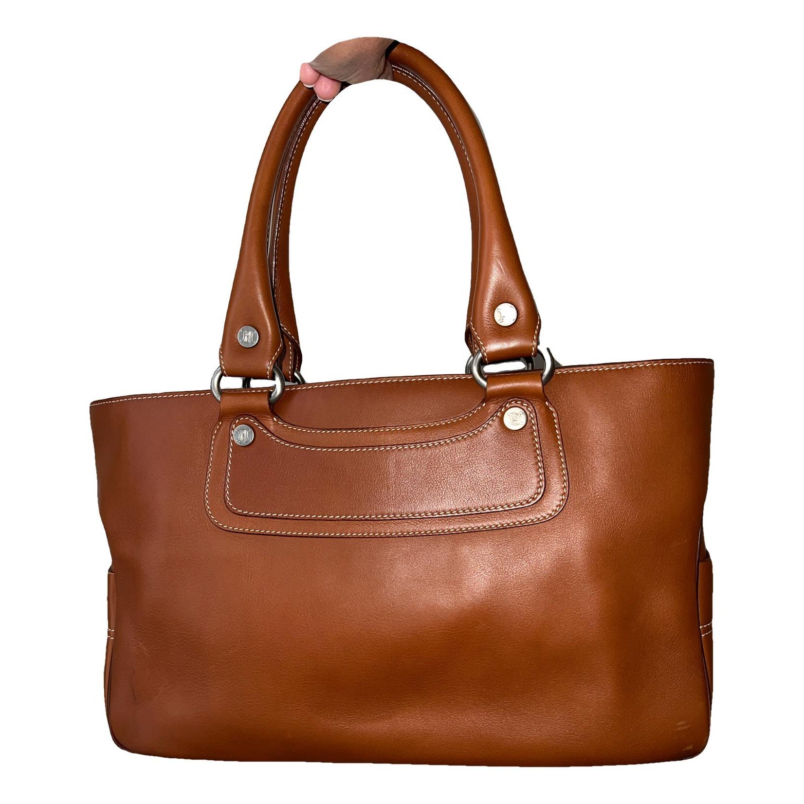 Leather tote