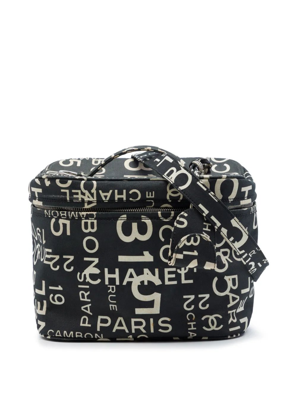 2002-2003 By the Sea Line Coco Print Canvas Vanity Bag satchel