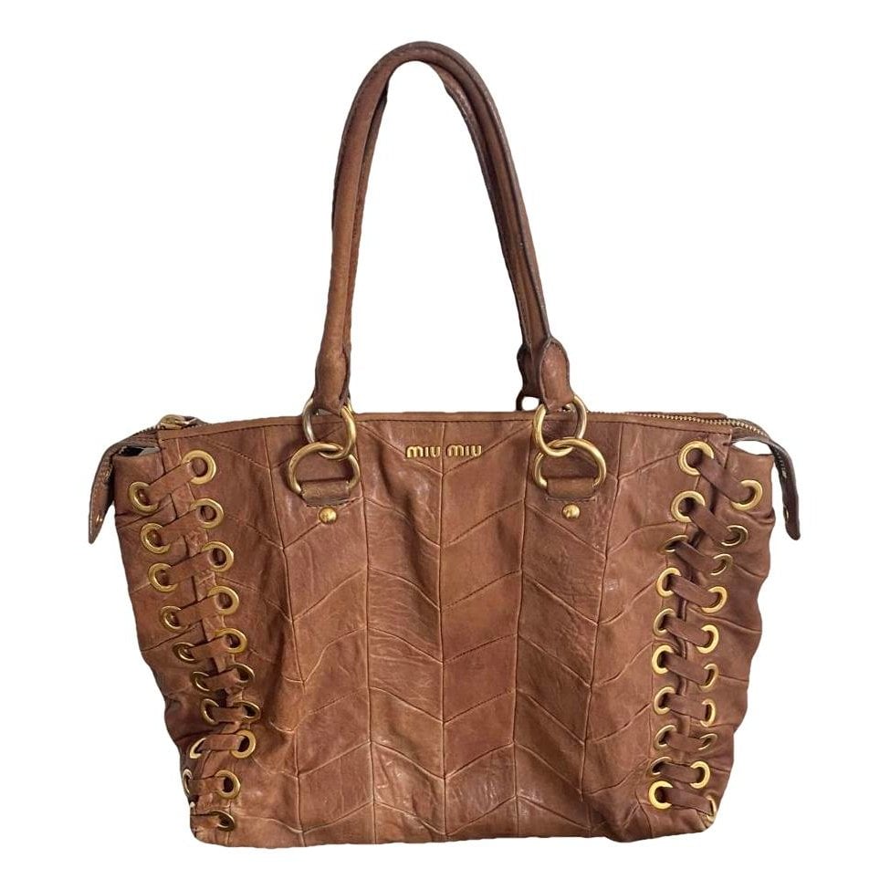 Miu Miu Leather tote